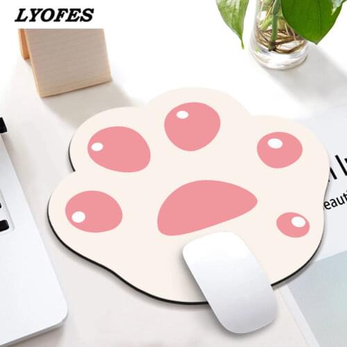 Kawaii Desk Pad Gaming Deskpad Cute Mouse Pad Cat Pow Desk Mats Office Accessories Mat for Mice Mouse Gamer