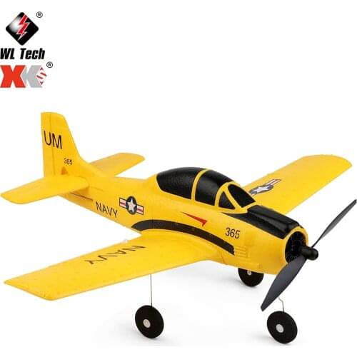 2021 New Wltoys A210 RC Airplanes Four-Channel Like Real Machine P40 Fighter Remote Control Glider Unmanned Aircraft Outdoor Toy
