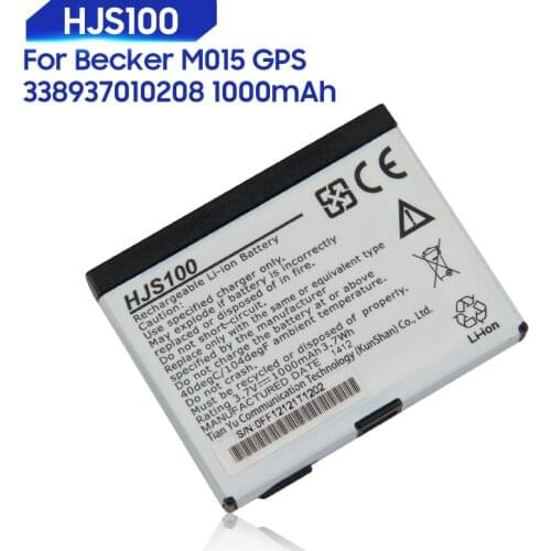 Original Replacement Battery For Becker HJS100 HJS-100 M015 GPS 338937010208 HJS100 Genuine Battery 1000mAh