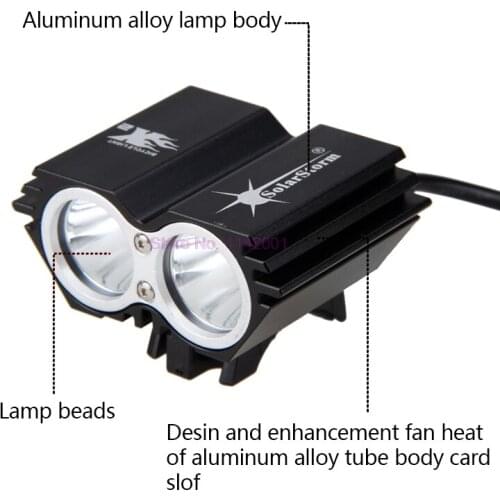 20set 2x XM-L U2 LED Cycling Bike Bicycle Light HeadLight Headlamp light+ 8.4V battery Pack + EU/US/UK/AU Charger