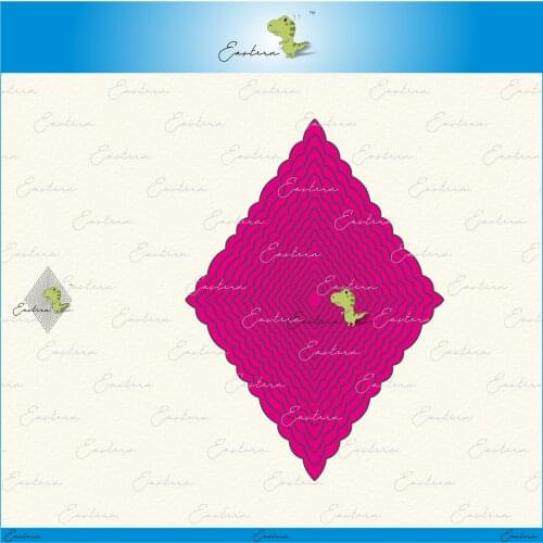 Scallop edge frame 2 metal cutting dies 2021 new diy molds Scrapbooking Paper Making die cuts crafts