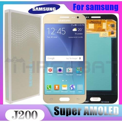 Original 4.7" Super AMOLED LCD For Samsung Galaxy J2 2015 J200 J200F J200Y J200G LCD Display Touch Screen Digitizer Assembly