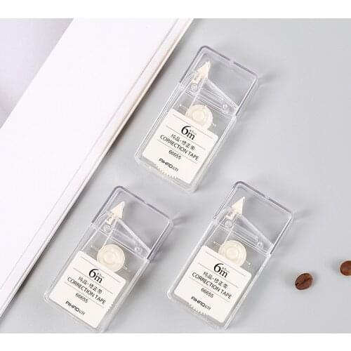 1pc/sell Creative Simple And Transparent Correction Tape Kawaii Stationery Office Tools Sticker Corrector Stationery Design