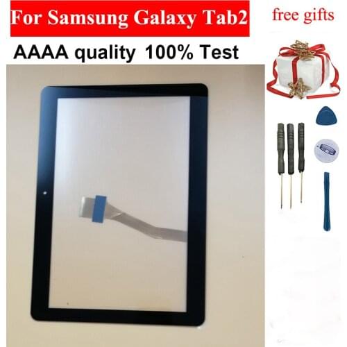 100% Test Black / White For Samsung Galaxy Tab2 10.1 P5100 P5110 Touch Screen Digitizer Panel Glass Sensor