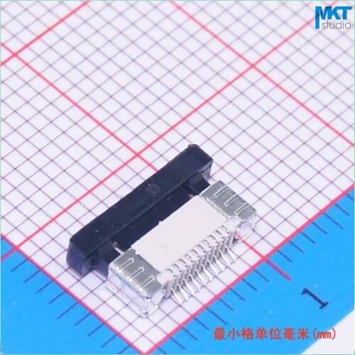 100Pcs Low/Upper Contact Type Drawer Mode 10 Pins 10P 0.5mm Pitch 2.0mm Height FPC FFC Connector