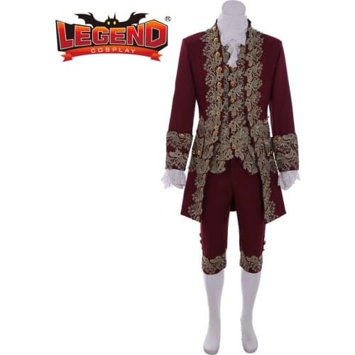 18th Century colonial outfit Men medieval french royal uniform outfit Rococo Medieval 18th Century cosplay costume outfit suit