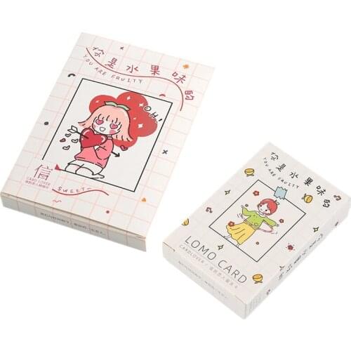 2 Sizes 30 Sheets/Set You Are Fruity Lovely Girl Paper Postcard Lomo Card Greeting Card Message Card