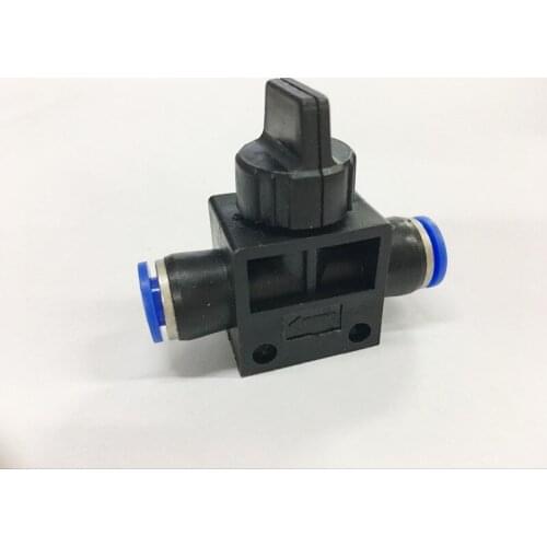 3 Pcs Hand Valve 8mm x 8mm Pipe Connect T-joint 2-Way Flow Limiting Pneumatic Valve Speed Controller