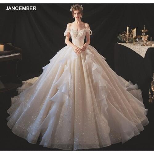 ASN047 Wedding Dress Luxurious Cheap Plus Size Women Casua Bridal Gown свадебное платье бохо elbise uzun vestido gode