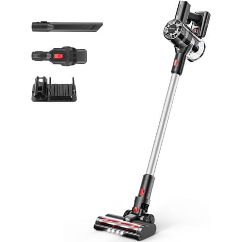 TOCMOC T200 22000Pa Cordless Vacuum Cleaner With Many Accessories and LED Electric Brush Suitable for Floors/Carpets/Animal Hair