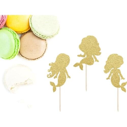 Glittery Tea Party Cupcake Toppers (Set of 12) - Teapot Cupcake Toppers, Tea Party Themed Baby Shower, Mermaid Princess, Brid