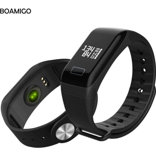 Bluetooth Smart Watch Bracelet Wristband BOAMIGO Sleep Tracker Smart Bracelet Heart Rate Monitor Waterproof Sport Smart Watch