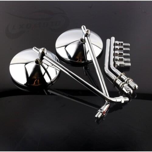 Motorcycle Handlebar Rear View Side Mirror Rearview Mirrors Universal for Honda Kawasaki Yamaha Suzuki Scooter KTM Benelli Black