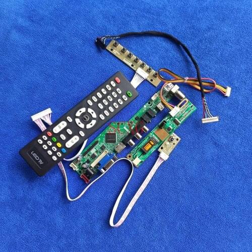 LVDS 20 Pin LCD matrix driver board HDMI-compatible USB VGA Kit1024*768 1CCFL Analog signal Fit B150XN01/N150X1/QD15XL02/TM150XG