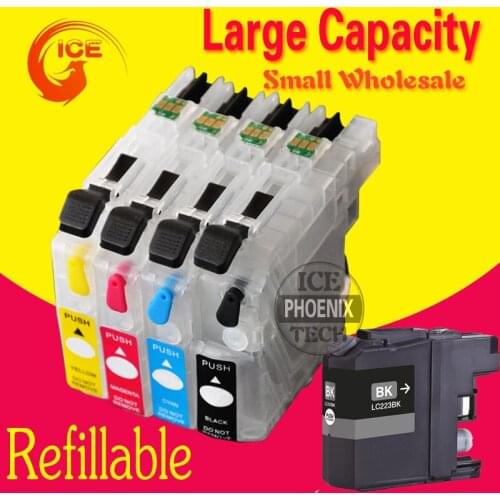 For Brother DCP-J562 MFC-J480 MFC-J680 MFC-J880 J562 J480 J680 J880 Ink Cartridge Refillable cartridges LC223