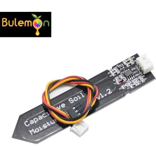 Capacitive Soil Moisture Sensor Module Not Easy to Corrode Wide Voltage Wire 3.3~5.5V Corrosion Resistant W/ Gravity for Arduino