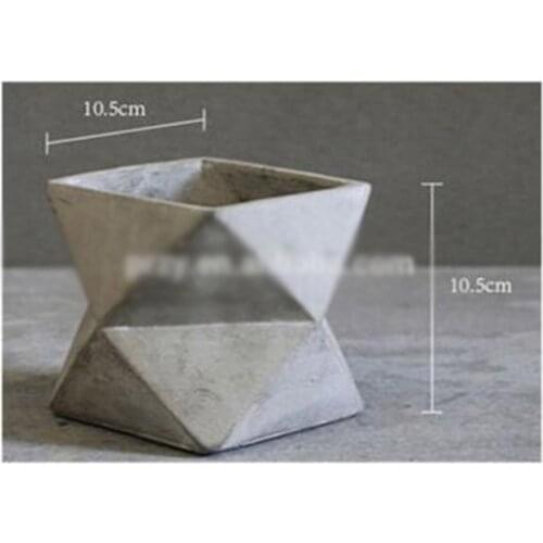 Geometry mold Silicone mold flower pots molds vase molds vases mould 3d moulds pot Cement mould silica gel concrete moulds
