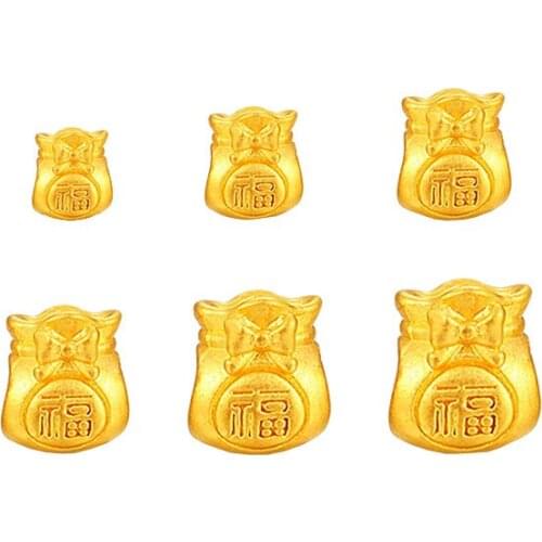 Hot Sale 3D Hard Gold 999 Gold Bracelet 24K Yellow Gold Bag Bracelet For Children