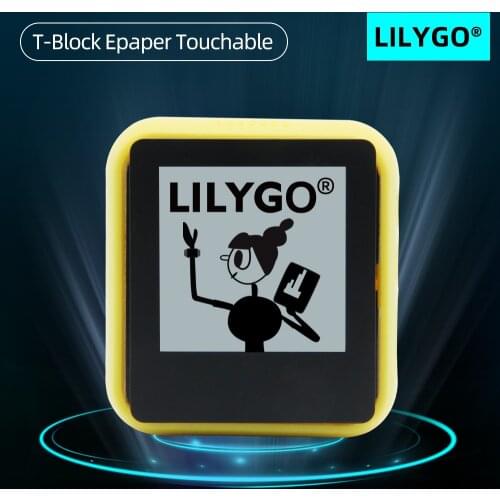 LILYGO® TTGO T-Block EPaper Touchable ESP32 Main Chip 1.54 Inch E-Paper Top Cover Programmable Assemblable Development Hardware