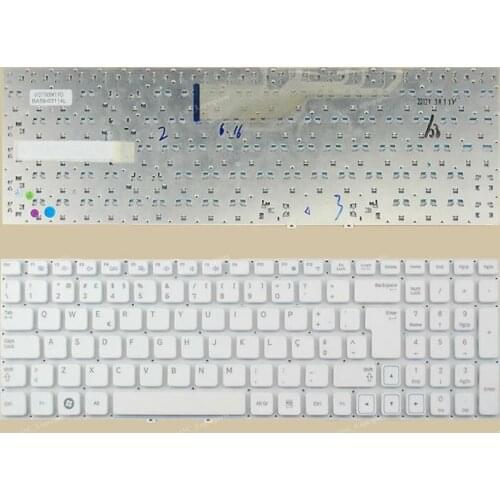 New PO Portuguese Teclado Keyboard For SAMSUNG 300 Series 15.6" 300E5A 300V5A White