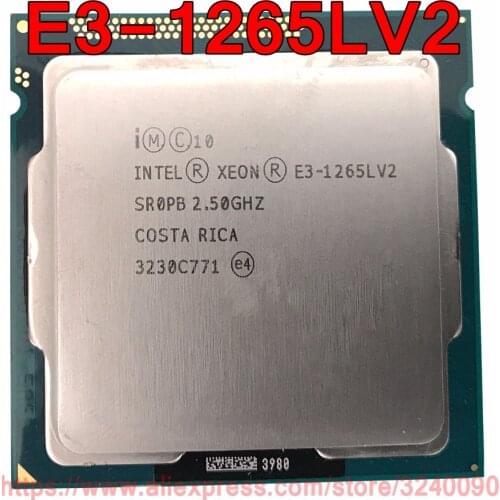 Original Intel CPU Xeon E3-1265LV2 Processor 2.50GHz 8M E3 1265L V2 Quad-Core LGA1155 E3-1265L V2 free shipping speedy ship out