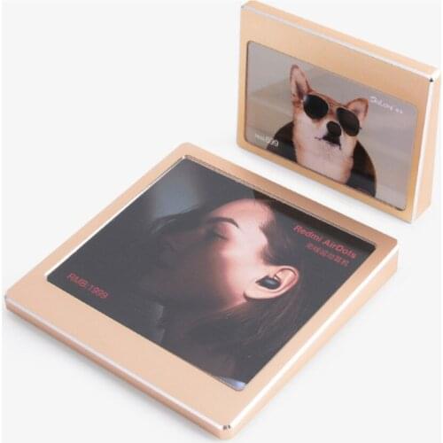 Aluminum Alloy Place Card Slot Base High Grade Commodity Price Tag Display Board Desktop Products Small Advertising Sign Stand