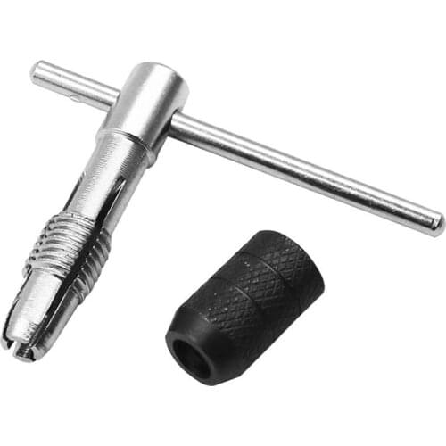 9PCS Tap Wrench Handle Ratchet M3-M6 Machine Screw Thread Metric Plug Tap Drill Set Hand Tools Hand Tap