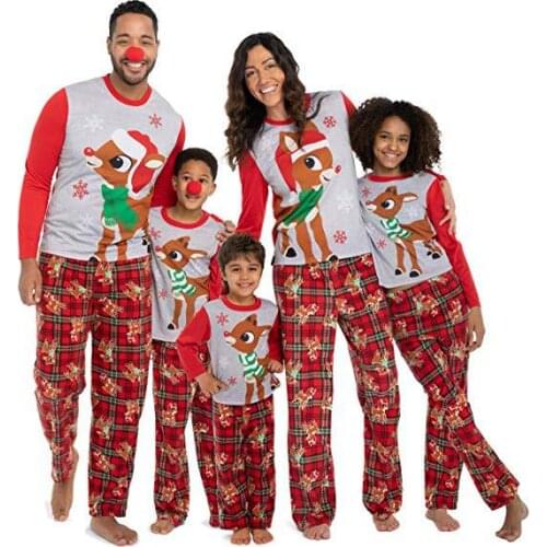 Family Halloween Costume Christmas Elk Parent-child Clothing Love Family Gathering Costume Festival Party Clothes Men Women Kids