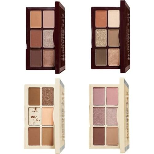 Chocolate 6-color Eyeshadow Cream Has A Fine Texture Waterproof Sweat-Proof Easy To Apply Long-lasting Eye Makeup New