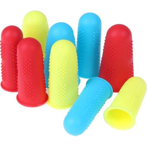 3pcs/set Silicone Finger Protector Sleeve Cover Anti-cut Heat Resistant Anti-slip Fingers Cover For Cooking Kitchen Tools