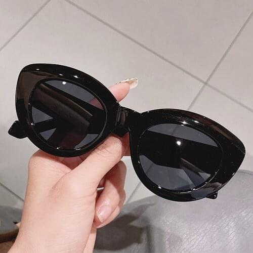 Women Trend Sunglasses Luxury High Quality Cat Eye Sun Glasses Men Brand Design Vintage Pink Purple Eyeglasses UV400 90s