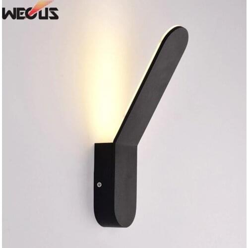 Black White Wall Lights for Home Bedside Acrylic Metal Nordic Modern Led Bedroom Light Minimal Lamp Applique Murale Luminaire