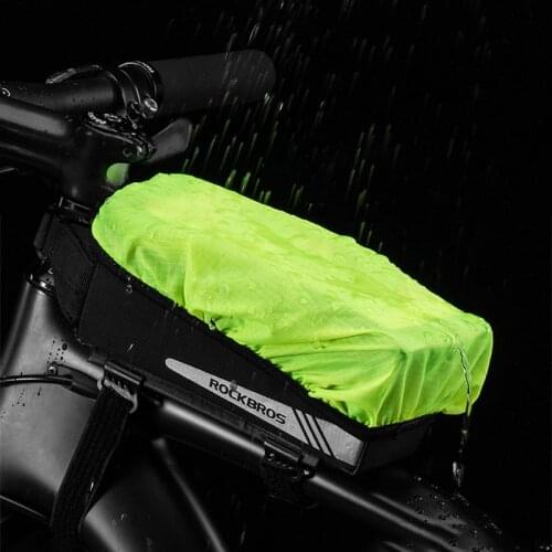 ROCKBROS Magnetic Bicycle Bag Reflective Flip Waterproof Front Riding Mobile Phone Bag Mountain Bike 6.2 Inch Riding Accessories