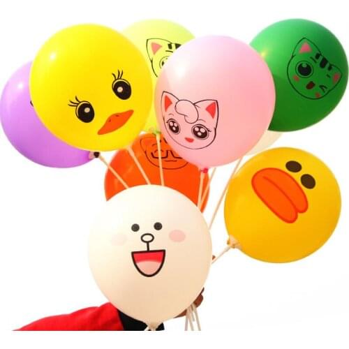 Wedding Halloween Balloon Party Decoration New Cartoon Latex Balloons 12 inches With Pole LX6606