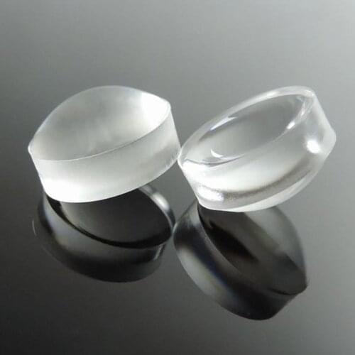 LED Lens PMMA Material 14.5*8.8mm Beam Output Angle 10-45 Degrees Aspheric Design Suitable for Flashlight