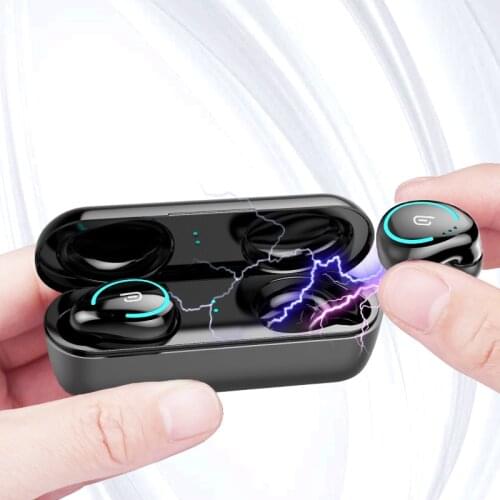 TWS-I8 TWS Headlight Circle Bluetooth Earphone Mini 8D Surround Waterproof IPX7 Binaural Call BL5.0 Earset Magnetic Cabin Earbud