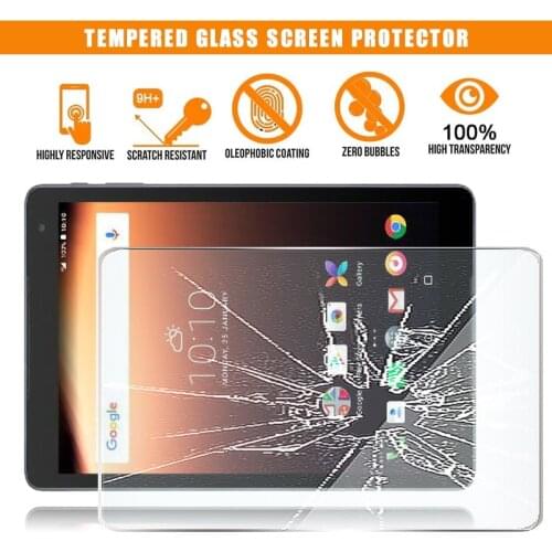 For Alcatel A3 10 Tablet Tempered Glass Screen Protector 9H Premium Scratch Resistant Anti-fingerprint HD Clear Film Cover