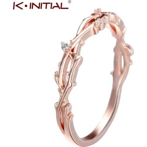 Cxwind Fashion Zircon Twig Ring Tree Branches Rings for Women Cute Plant Ring Jewelry Wedding Engagement Ring bague femme