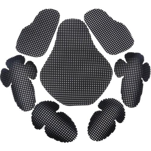 1Set Brand New Full Set Foam Motorcycle Elbow Back Shoulder Protection Pads Racing Body Protective Gears