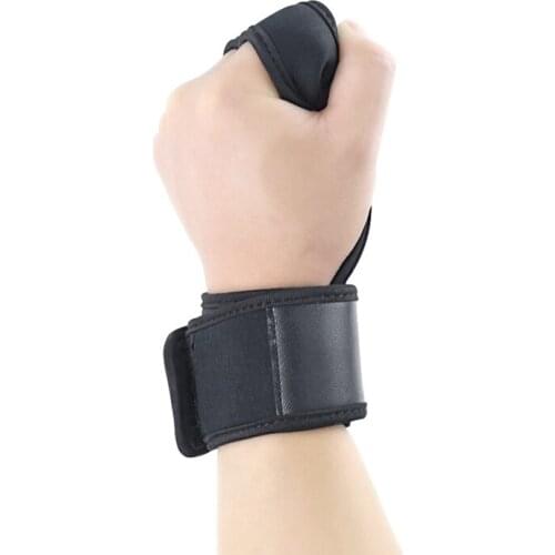 1 Pair Black Fitness Anti-slip Weightlifting Wrist Straps Push-pull Weight Lifting Pull-up Hard Pull Hand Belt Bodybuilding