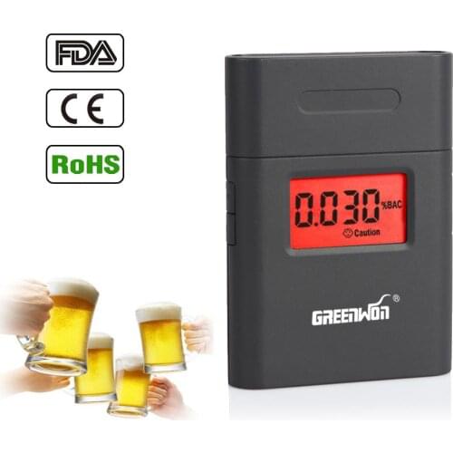10pcs/ Factory Digital LCD Display Alcohol Breathalyzer Drive Safety Digital Alcohol Tester