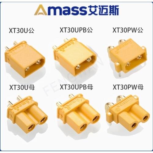 AMASS 10pcs(5 Pairs) High Quality XT30 XT30U XT30UPB XT30PW Connector Plug For Battery Quadcopter Multicopter