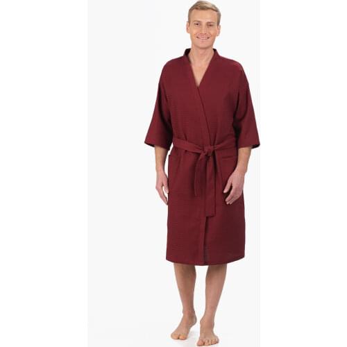 BIO-TEXTILES Men's Waffle Robes