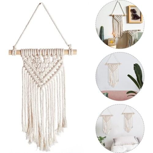 Nordic Style Bohemian Tapestry Hand-woven Wall Hanging Long Tassel Decoration Home Art Decor Accessories