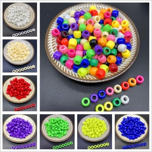 50pcs/Lot 8mm Cylinder Shape Beads Acrylic Spacer Beads For Jewelry Making DIY Charms Earrings Necklace Bracelet Accessories