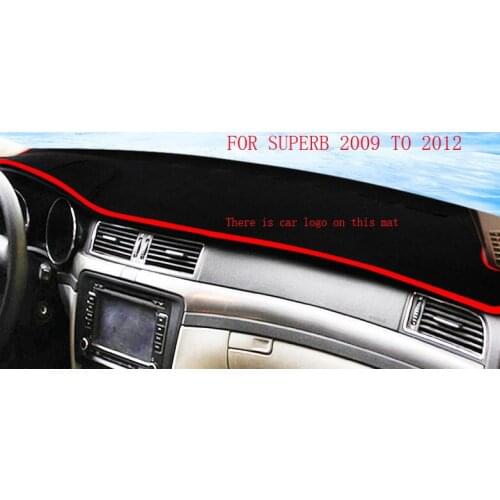 Car Dashboard Cover Carpet Sun Shade Pad Mat Heat Insulation Decoration For Skoda Superb Karoq Rapid Yeti