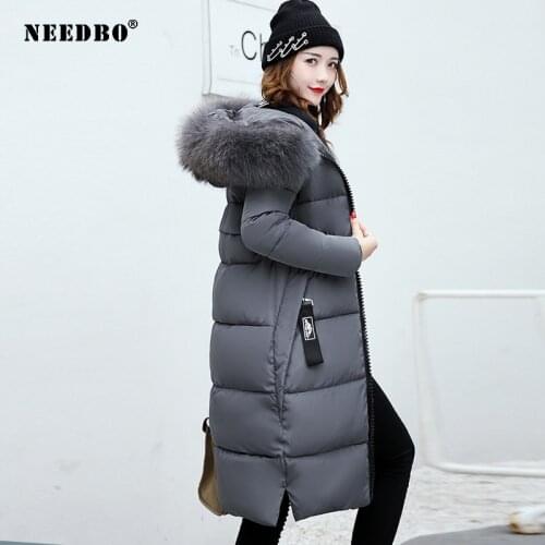 Long Winter Jacket Women Fur Collar Parka Warm Woman Coats Puffer Jacket Padded Coat Women Long Coat Women Winter Outerwear 2020