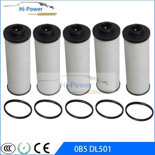 5 PCS / 4 PCS New 0B5 DL501 DSG Auto Transmission Gear oil Filter 0B5-325-330A 0B5325330A For Audi 0B5 325 330A DSG