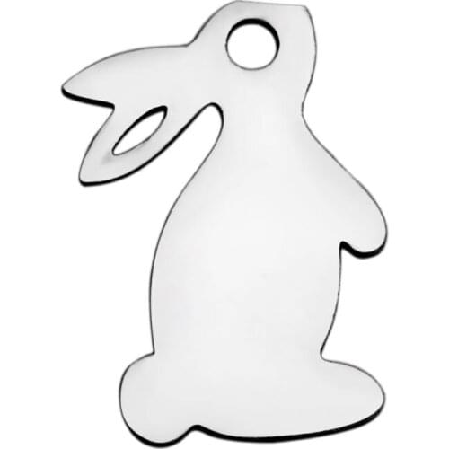 Fnixtar Animal Charms Jewelry DIY Bracelet Charms Polishing Stainless Steel Pendant Fits Bracelet Necklace Wholesale 20pcs/lot