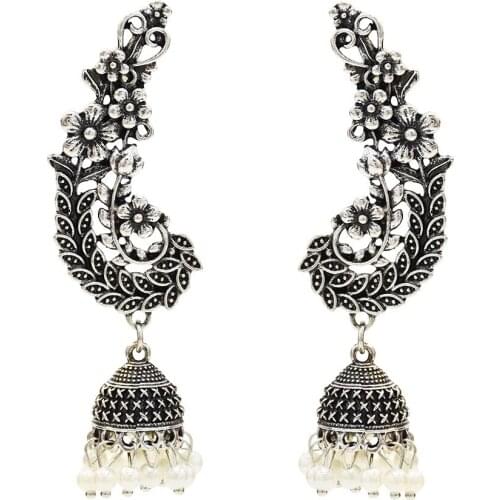 2021 Bohemian Peacock Earrings Popular Bell Birdcage Small Ball Tassel Pendant Earrings Dangle Earings Crystal
